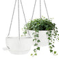 12 Inch Self Watering Hanging Planters 2 Pack, White - color: White