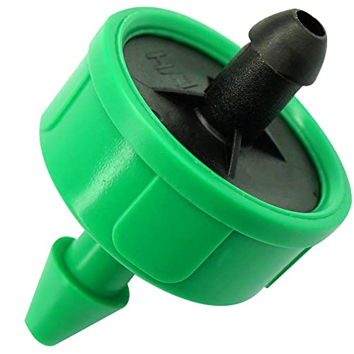 1 GPH Drip Irrigation Emitters Pressure Compensating Drippers Constant Flow Heads Parts Garden Flower Pots Plants Systems Dig Kit for 1/4 Inch Watering Tubing Line 50-Pack - color: 1 GPH