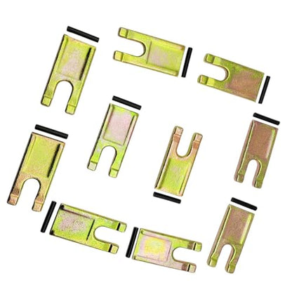 10 Pcs Spiral Drill Teeth 35 Size with Rubber Strips