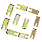 10 Pcs Spiral Drill Teeth 35 Size with Rubber Strips