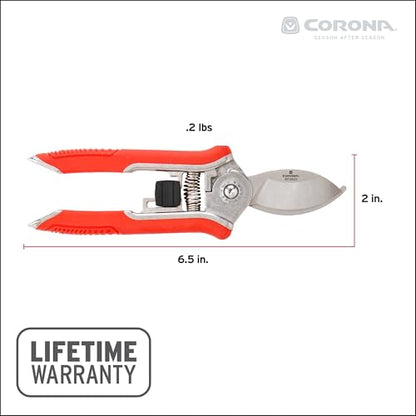 Corona BP 13623 Yard Essentials Houseplant Pruners, Red - size: Houseplant Pruners