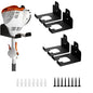 JNIHEEP Garage Organizer Trimmer Rack,Garden Power Tool Hanger,4 Pack,Black - color: Black 4 Packs