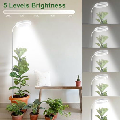 wolezek Grow Lights for Indoor Plants Full Spectrum, 80 LEDs 3 Colors - color: White 3 pack