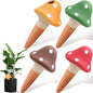 4PCS Terracotta Self Watering Spikes, Mushroom Shaped Self Watering Globes - color: Style 3