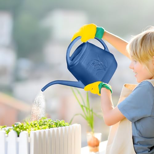 Plastic Watering Can -1/2 Gallon - Blue - color: Blue