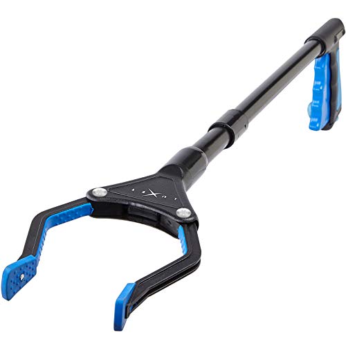 Grabber Reacher Tool - Latest Version Luxet 19 Inch Long Steel Foldable Pick Up Stick - Strong Grip Magnetic Tip - Heavy Duty Trash Picker Claw Reacher Grabber Tool for Elderly Wheelchair Mobility Aid - size: 19 Inch (Pack of 1)