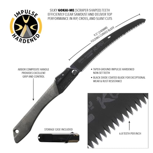 Silky Limited Edition GomBoy Kuro 240mm Folding Saw (801-24)