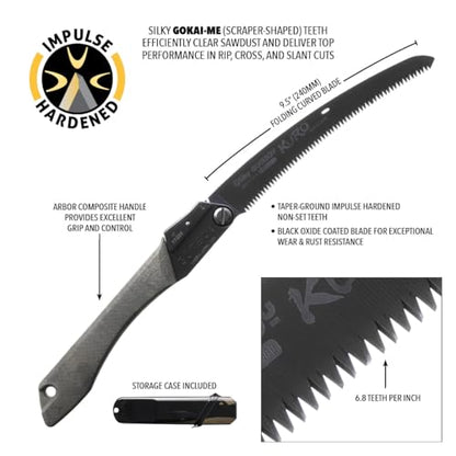 Silky Limited Edition GomBoy Kuro 240mm Folding Saw (801-24)