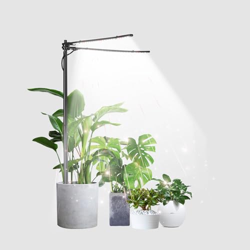 bodkar Plant Grow Light, Plant Lamp for Indoor Plants Growing - color: #2 Black（no timer）
