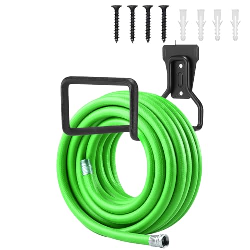 2 Pack Metal Garden Hose Holder, Heavy Duty Wall Mount Hose Hanger - size: 100FT*2