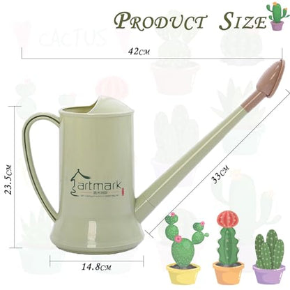 Watering Can 2L for Indoor & Outdoor Houseplants - color: Green
