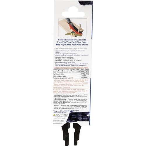 Vaughan Bear Saw Replacement Blade, 5-1/2 Inch, Japanese Pull Saw - size: 5 1/2 Inch