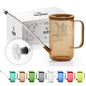 Small Watering Can Indoor Plants with Long Spout (1L, Amber Brown) - color: Amber Brown