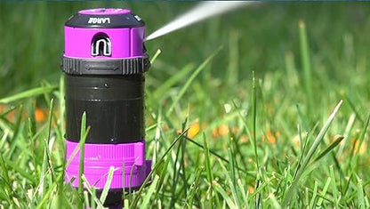 Dramm ColorStorm Gear Drive Sprinkler on Heavy Duty,Durable Metal Base, 4 Patterns, Ideal for Small, Medium & Large Areas with Pass Through Feature, Berry, 40 Foot Diameter - color: Berry, style: Gear Drive Sprinkler