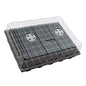 Gardzen Seed Starter Tray, 5 Pack Smiling Face Plant Germination Trays with Total 350-Cell, Seed Starter Kit with Humidity Vented Domes and Bases for Starting Vegetable Flower Herb Seeds 18" x 14" - size: 70-Cell White Eyes 5-Pack