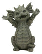 Ebros 5.25" Tall Hug Me Please! Small Baby Garden Dragon with Wide Open Arms Statue Fantasy Faux Stone Resin Finish Figurine - color: 5.25"tall Small Baby Dragon Hug Me Please