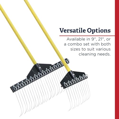 Standard Golf Garden Landscape Rake Combo - 9 & 21 in