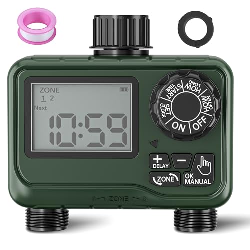 BN-LINK Outdoor Water Timer for Lawn, 2 Zone Programmable Sprinkler Timer - size: 2 Outlets