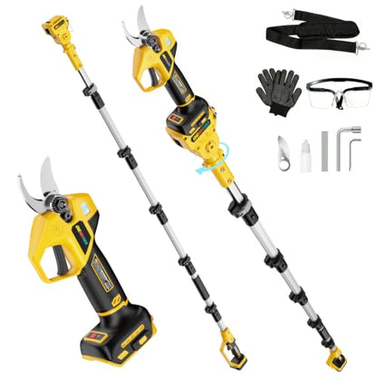 2-In-1 Electric Pruning Shears Set Compatible with Dewalt 20V Battery