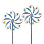 Stargarden 2Pack Wind Spinner, Outdoor Wind Sculptures - color: Small-blue-2