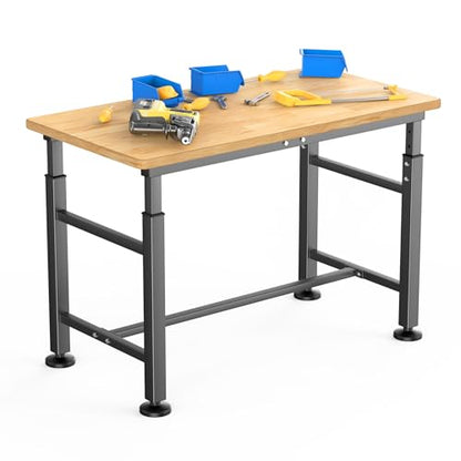 WALMANN Heavy Duty Adjustable Height Workbench 42" x 20" - size: 42 in x 20 in