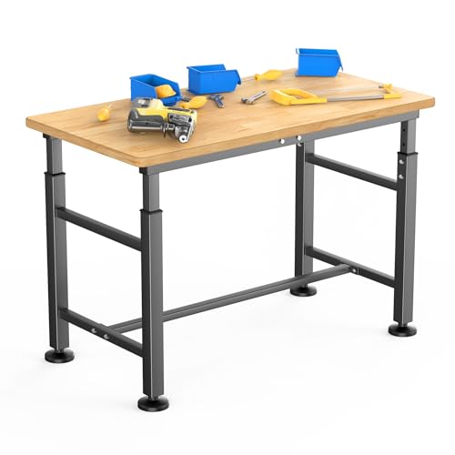 WALMANN Heavy Duty Adjustable Height Workbench 42" x 20" - size: 42 in x 20 in