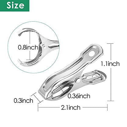 80Pcs Garden Clips for Netting, 2 Inch Metal Greenhouse Clamps