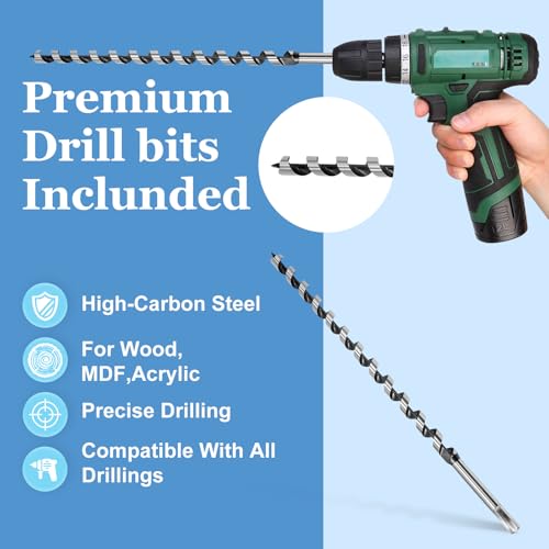 16 x 430mm (Approx. 5/8 x 17 Inch) Wood Auger Drill Bit - 1pcs - size: 16x430mm (Approx. 5/8 x 17")