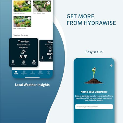 Hunter HPC400 Sprinkler Controller, 4 Zone, WiFi Smart Sprinkler Timer