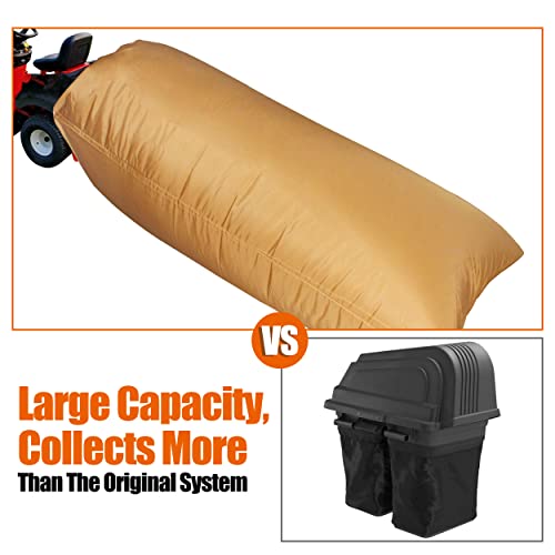 Yard Leaf Bag for Ride-in Lawn Mower 2-Bags Material Collection System