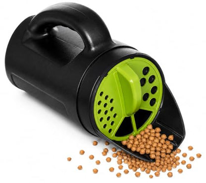 Gardenised Handheld Seed Spreader Versatile Lawn & Garden Tool Adjustable Shaker for Fertilizer Grass Seed Salt Ice Melt Deicer Growth Enhancer & Fish Feed Ideal for Landscaping Sports Fields & Yard
