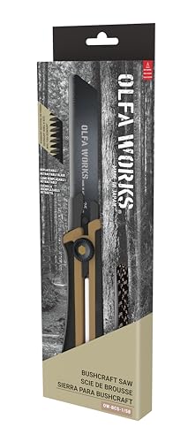 OLFA WORKS Serrated Knife (OW-BCS-1/SB) - Ratchet Lock Handle, Sand - color: Sand