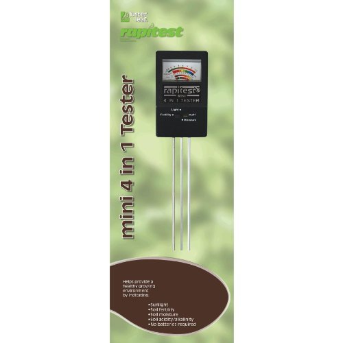 Luster Leaf 1818 Rapitest Mini 4-in-1 Soil Tester Outdoor/Garden/Yard Maintenance (Patio & Lawn upkeep)