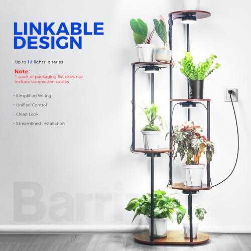 Barrina Orbgrow OG09 Puck Grow Light, 9W 5000K, 1 Pack, Black - color: 5000K-Black Cover, size: 1 Pack without Timer