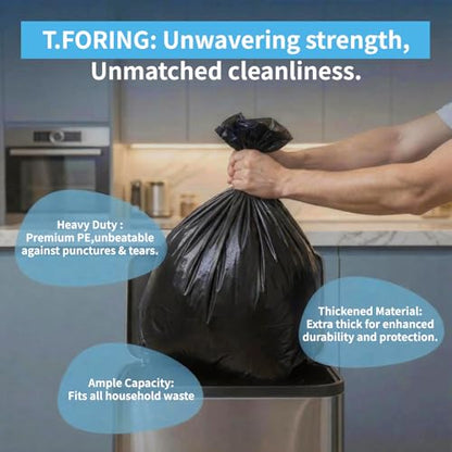 55-60 Gallon Trash Bags Unscented, 40'' x 53'', Black, 120 Count - color: 55-60 Gallon | 120 Count, size: 120 Count(pack of 1)