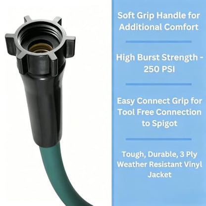 Garden Hose 5/8 in. x 25 Foot Light,Lightweight All-Weather Water Hose