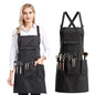 Nanxson Apron with Pockets Cross Back Apron for Hair Stylist,Salon - color: Black