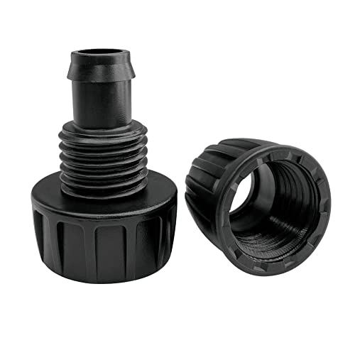 5 Pack 1/2 Inch Drip Irrigation Tubing to Faucet/Garden Hose Adapter - size: 5 Pack