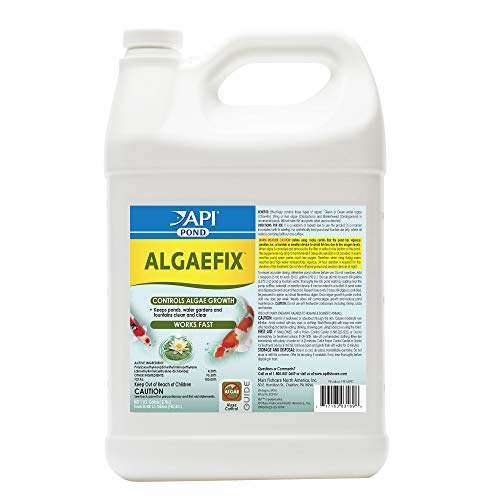 API POND ALGAEFIX (1 gallon) Pond Algae Control - Copper Free - Clean, Clear Water - Up to 38400 Gallons - Safe for Fish, Plants - Water Gardens, Fountains - Natural Active Ingredient - EPA-Registered - size: 1-Gallon