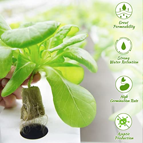 Legigo 1.5 Inch Rockwool Cubes Seed Starter Plugs for Hydroponics, 98 Plugs - color: 2 Sheet, size: 1.5" Plugs