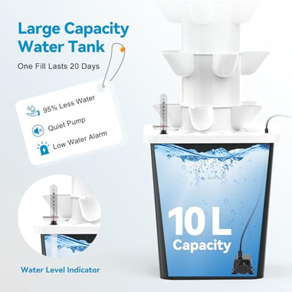 JESLED 6 Tiers Hydroponics Growing System Kits with LED Grow Lights,Tent