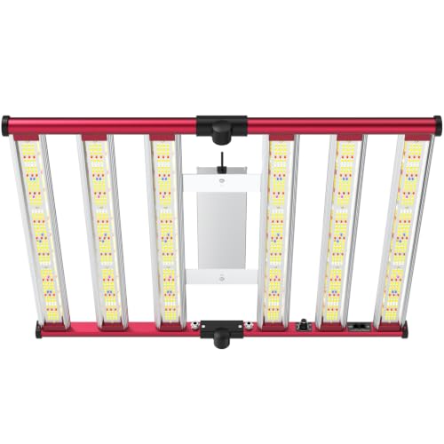 AGLEX 320W Led Grow Lights, Full Spectrum Grow Light with UV IR, Daisy Chain Foldable & Dimmable Plant Bar Style Grow Light for Indoor Growing Commercial Hydroponic Growing Lamp 3x4 FT Core Coverage - size: M(M320)
