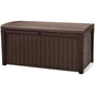 Keter Outdoor Storage Deck Box, Borneo 110 Gallon, Brown - color: Brown