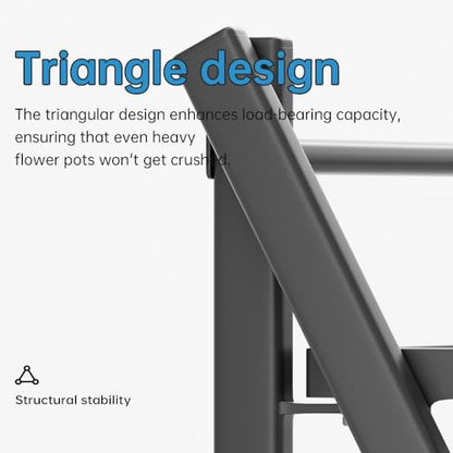 2-Tier Aluminum Plant Stand Indoor &Outdoor Rustproof Waterproof
