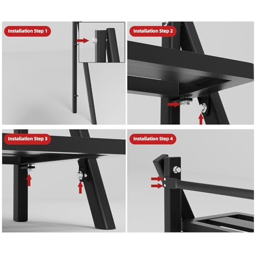 2-Tier Aluminum Plant Stand Indoor &Outdoor Rustproof Waterproof