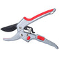 Garden clippers, premium Germany pruners, Work 3 times easier, professional ratchet pruning shears, cutting rose, flower, hedge, stem, tree, Sharp gardening scissors, Arthritis weak hand snips - color: Red/Silver