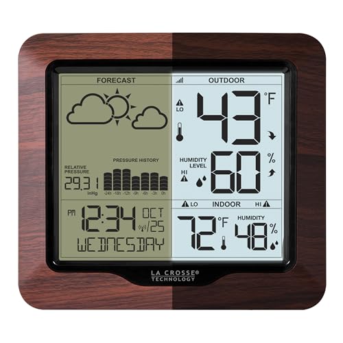 Wireless Digital Backlight Forecast Station with Pressure, 308-1417BL
