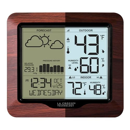 Wireless Digital Backlight Forecast Station with Pressure, 308-1417BL