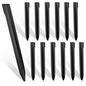 WORTH 13Pcs 12" Metal Landscape Edging Stakes, Black Steel Garden Spikes - color: Black, size: 12 Inch-13Pcs