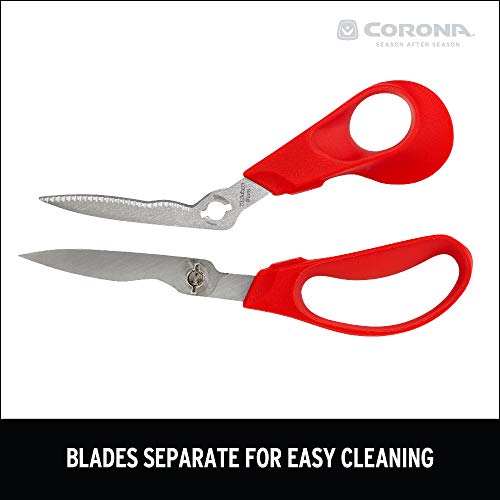 Corona Tools | ComfortGEL Floral Scissors | Stainless Steel Garden Shears for Flowers & Stems | FS 3394,Red